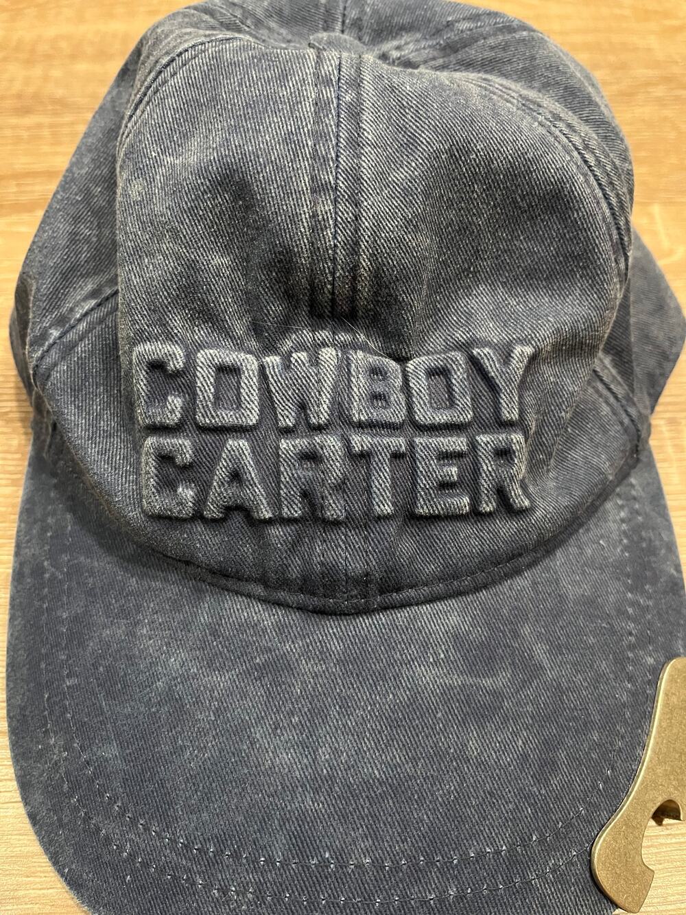 Beyoncé Official Act II Cowboy Carter Tour Denim Cap Hat with Bottle Opener Brim